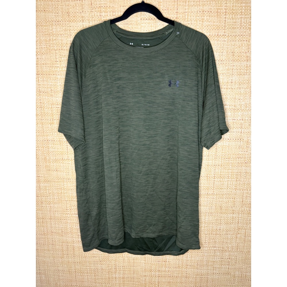 Under Armour Mens XL UA Tech Textured Short Sleeve Tee Olive‎ Green NWT